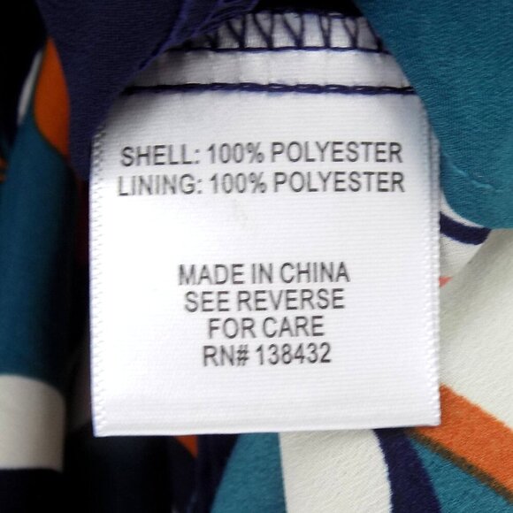 Modcloth Floral Print Skirt Size 2X Button Front Flowy Teal - Picture 5 of 5